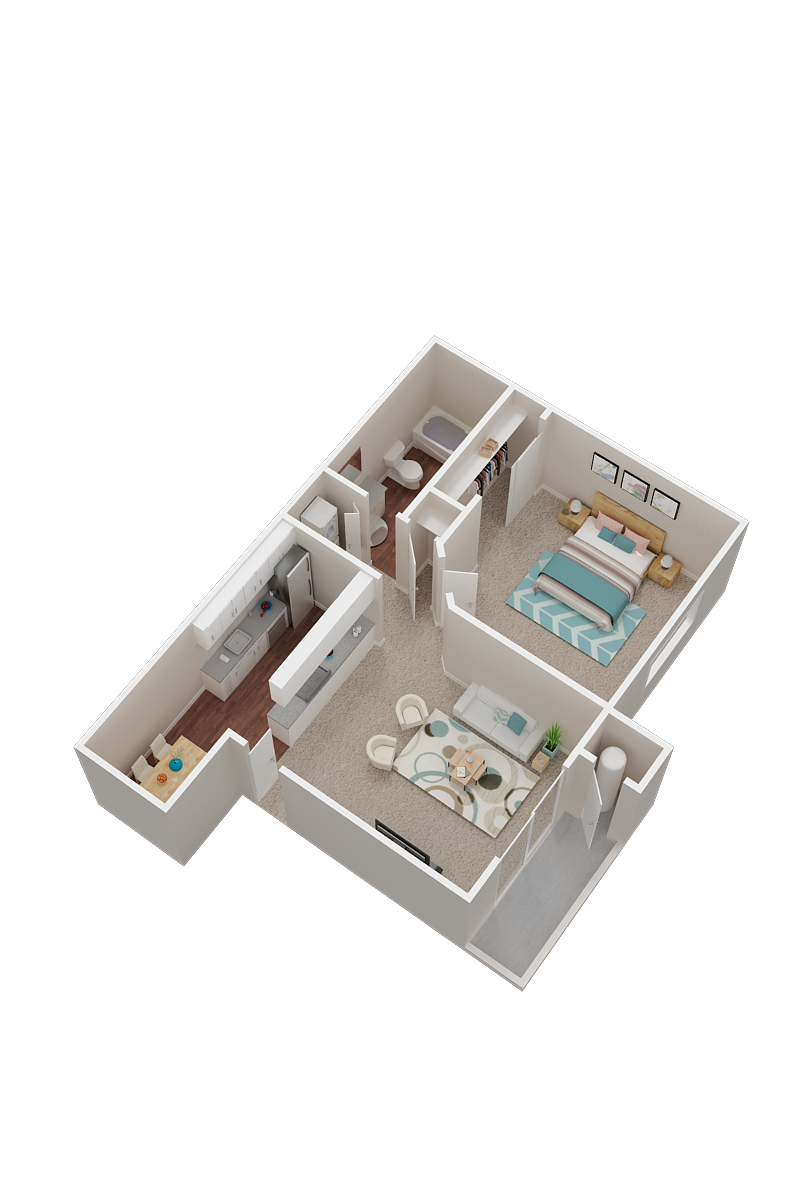The Meritage_Vallejo CA_Floor Plan_One Bedroom One Bathroom The Meritage_Vallejo CA_Floor Plan_One Bedroom One Bathroom